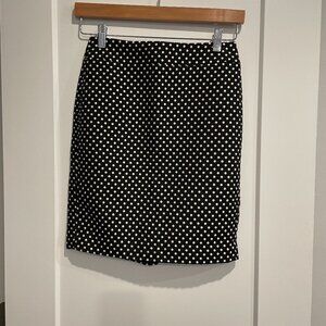 Polka dot pencil skirt
